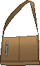 Borsa lucida con zip Marrone XY.png