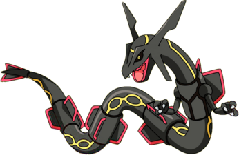 a shiny rayquaza