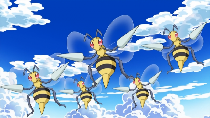 File:Beedrill anime.png
