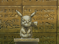 Pokelantis Pikachu statua.png