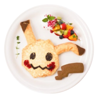 Mimikyu Crepe alla banana e cioccolato (Pokémon Café Tokyo DX).png